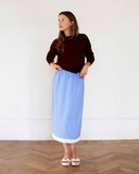 Rosette Knitted Top Fine Cashmere Burgundy