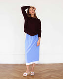 Rosette Knitted Top Fine Cashmere Burgundy