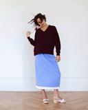 Nicky Skirt Long Viscose Blue
