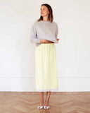 Rosette Knitted Top Fine Cashmere Grey