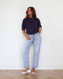 Noi Knitted Top Fine Cashmere Navy