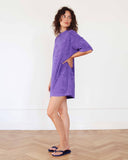 T Dress Terry Towelling Purple