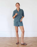 Pauline Polo Terry Towelling Kaki