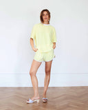 Belle T-Shirt Terry Towelling Lemon