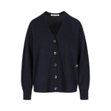 Twist Cardigan Merino Cashmere Ink