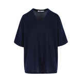 Vie Knitted Top Fine Cashmere Navy