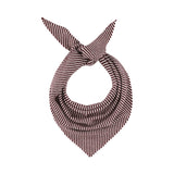 Triangle Stripe Cashmere Burgundy