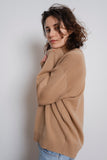 Vera Wool Cashmere V-Neck Camel