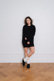 Raffi Wool Cashmere Dress Black